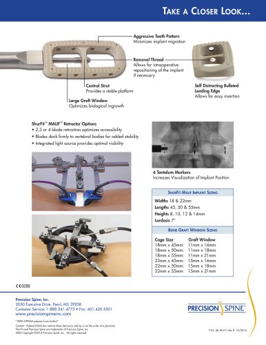 shurFit ™ MALIF ™ Retractor Options