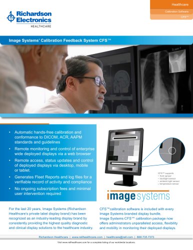 Image Systems’ Calibration Feedback System CFS