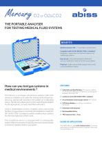 Mercury Handheld gas and pressure analyzer Medical gas networks