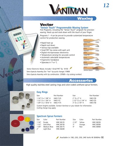 Vector Waxing System - 10150