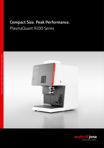 PlasmaQuant 9200 Series: Optical emission spectrometer