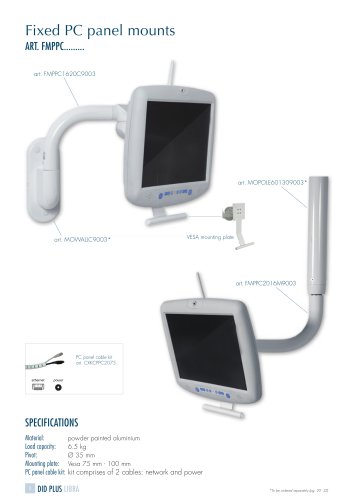 Fixed-PC-panel-mounts