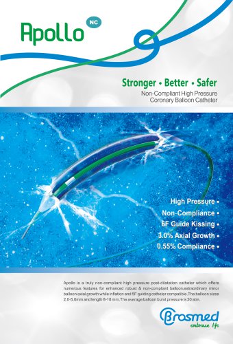 Apollo Hing pressure Coronary Balloon Catheter