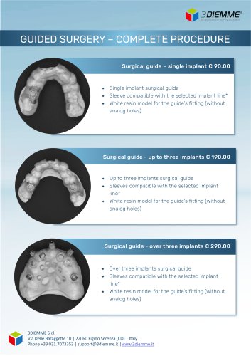 GUIDED SURGERY - COMPLETE PROCEDURE