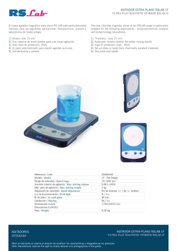 ULTRA-FIAT MAGNETIC STIRRER RSLAB lF