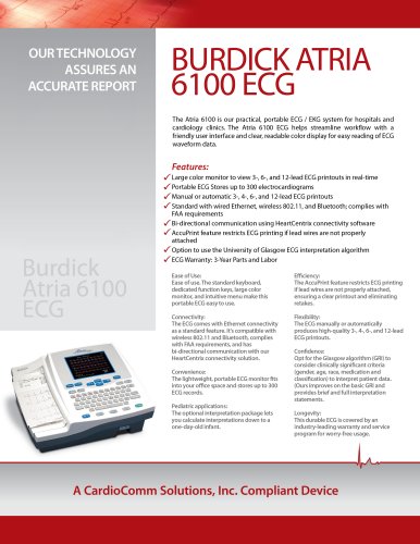 Burdick Atria 6100 ECG