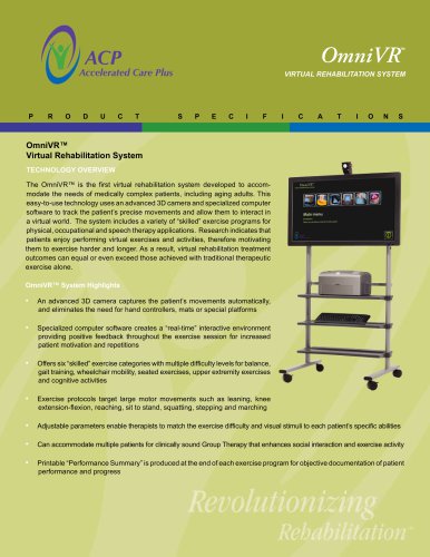 OmniVR Virtual Rehabilitation System