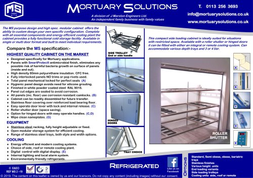 REFRIGERATED   E&EO REF MS 2 –19