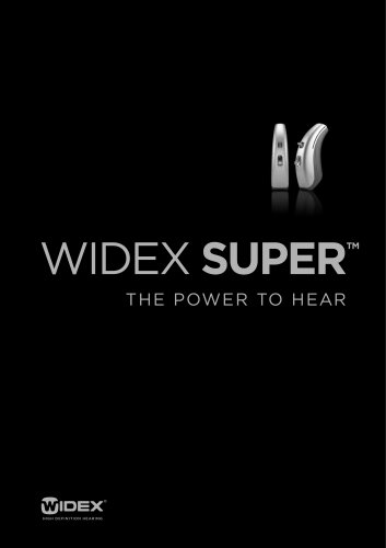 WIDEX SUPER VSD introduction