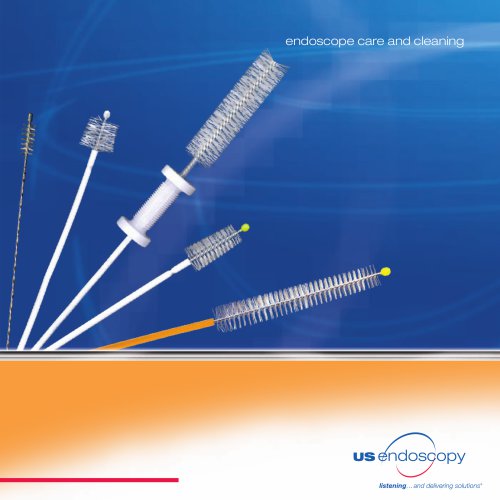 Double-Header combination cleaning brush - endoscopy