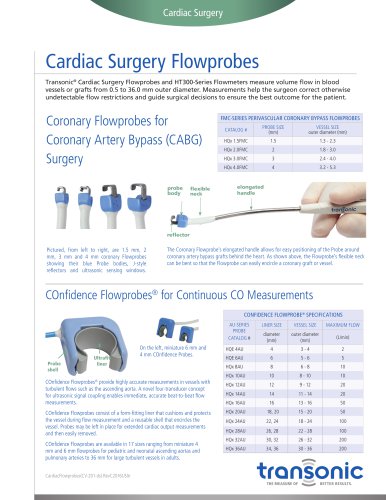 Cardiac Surgery Flowprobes