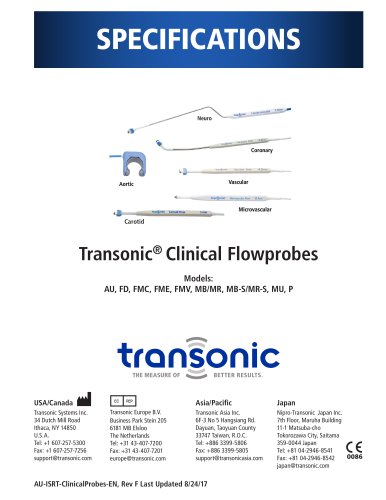 Transonic® Clinical Flowprobes