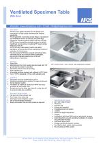 Ventilated Specimen Table With Sink