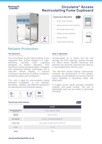 Circulaire&reg; Access Recirculating Fume Cupboard