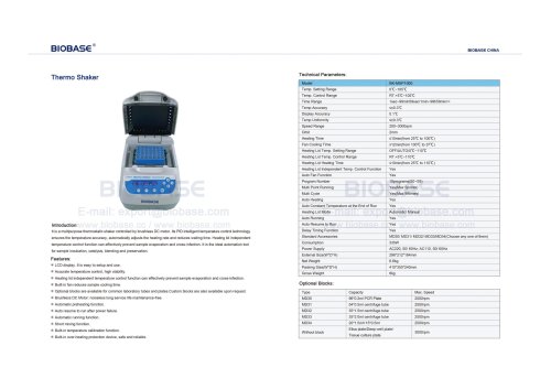 45 Thermo Shaker BK-MSP1000