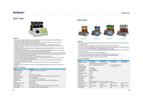 463-464 BOD Tester & BOD Tester