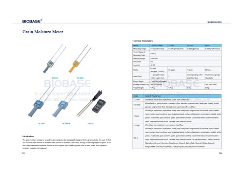 595-596 Grain Moisture Meter