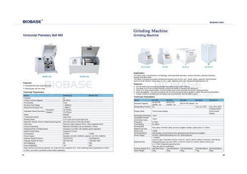 Horizontal Planetary Ball Mill & Grinding Machine