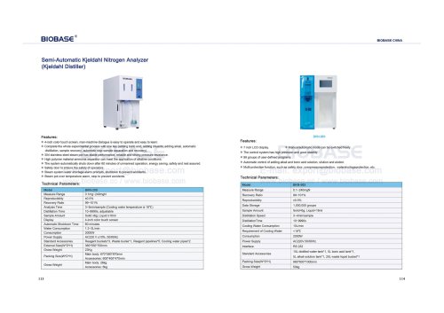 Semi Automatic Kjeldahl Nitrogen Analyzer