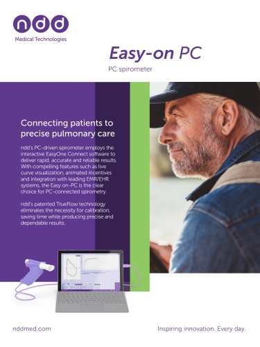 Easy on-PC - PC spirometer brochure