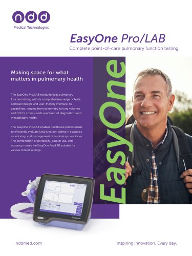 EasyOne Pro/LAB - Complete PFT brochure