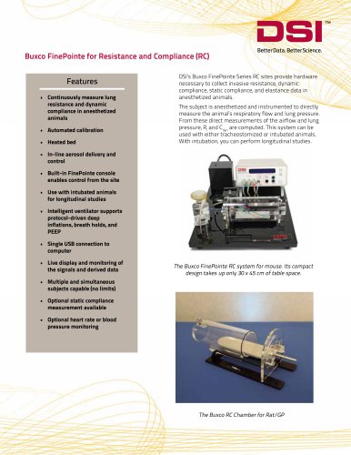 Buxco FinePointe for Resistance and Compliance (RC)