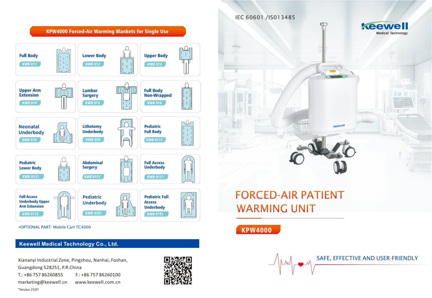 Keewell Patient Warming System KPW4000 - Keewell Medical Technology