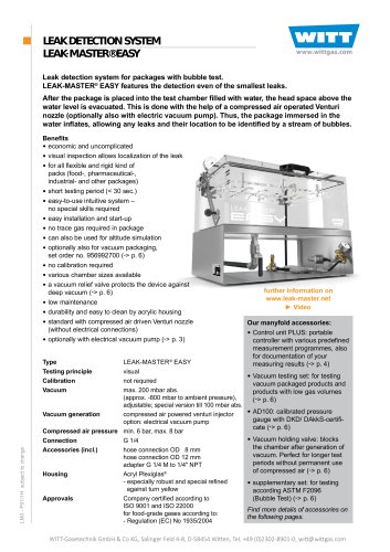 LEAK DETECTION SYSTEM LEAK-MASTER® EAS