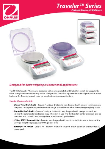 Traveler Series Portable Electronic Balances