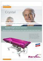 CRYSTAL 3700 - Variable height shower stretchers