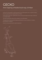 GECKO - Anti-tipping wheeled stairway climber