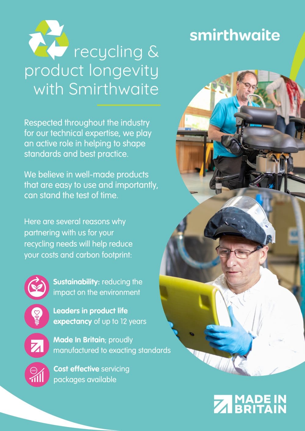 Recycling & Product Longevity - G and S Smirthwaite Ltd. 