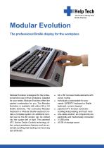 Modular Evolution - the professional Braille display for the workplace