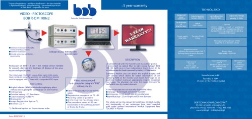 VIDEO - RECTOSCOPE BOB R-OM 100x2