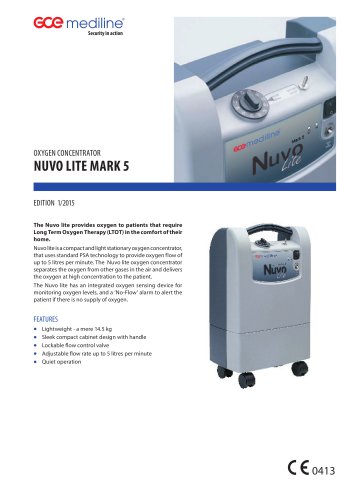 NUVO LITE MARK 5 OXYGEN CONCENTRATOR