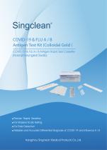 Singclean COVID-19 & FLU A+B Antigen Test Kit (Colloidal Gold) CF001,CF002
