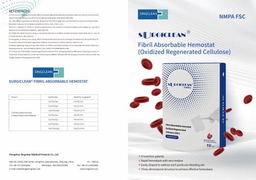 Surgiclean Fibril Absorbable Hemostat Brochure