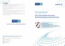 Surgiclean Fibril Absorbable Hemostat Oxidized Regenerated Cellulose QS001