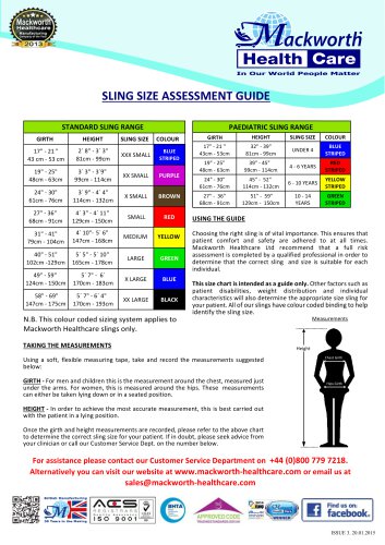 Sling Size Assessment Guide