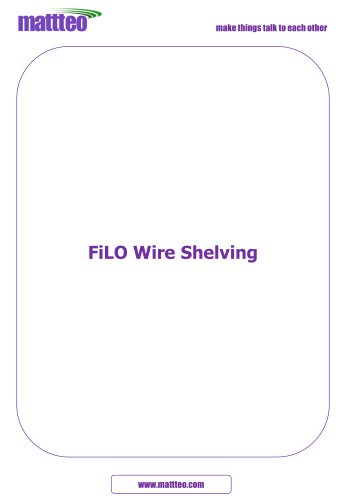 FILO WIRE SHELVING