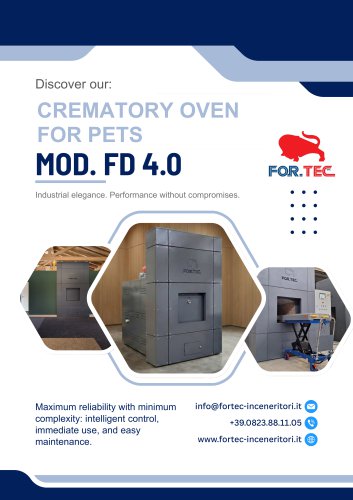 PET CREMATOR MOD. FD 4.0