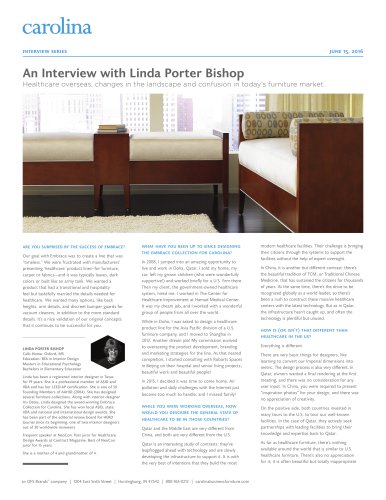 An Interview with Linda Porter Bishop