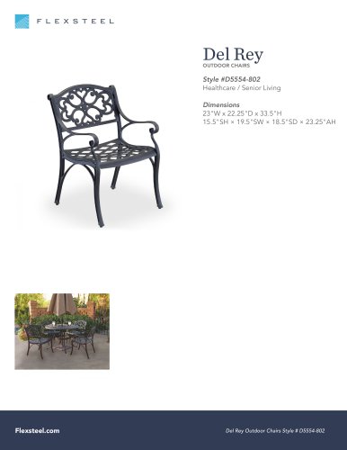 Del Rey: OUTDOOR CHAIRS | 23"W x 22.25"D x 33.5"H