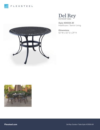 Del Rey: OUTDOOR TABLE | 42"W x 42"D x 29"H