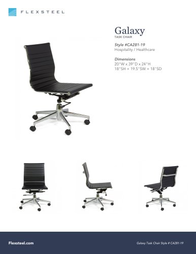 Galaxy: TASK CHAIR | 20"W x 39"D x 24"H