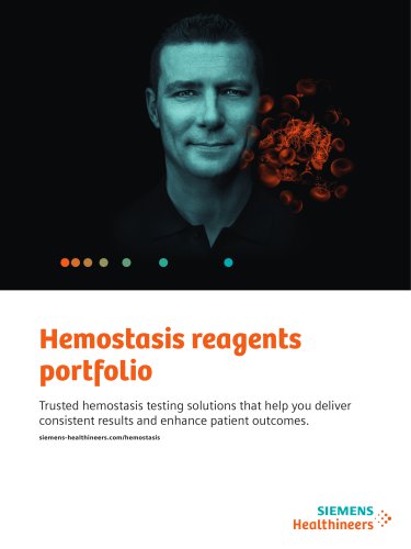 Hemostasis reagents portfolio