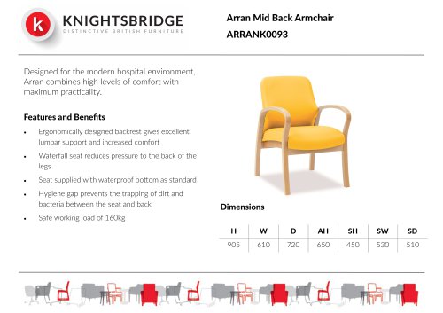 Arran Mid Back Armchair ARRANK0093