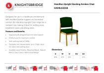 Hamilton Upright Stacking Armless Chair HAMILK2038