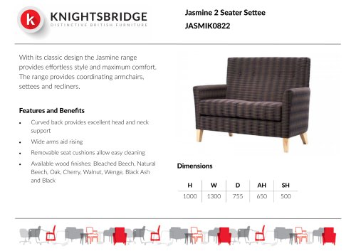 Jasmine 2 Seater Settee