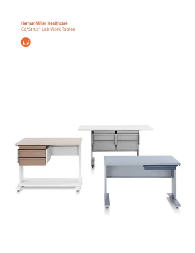 Co/Struc Lab Work Tables brochure